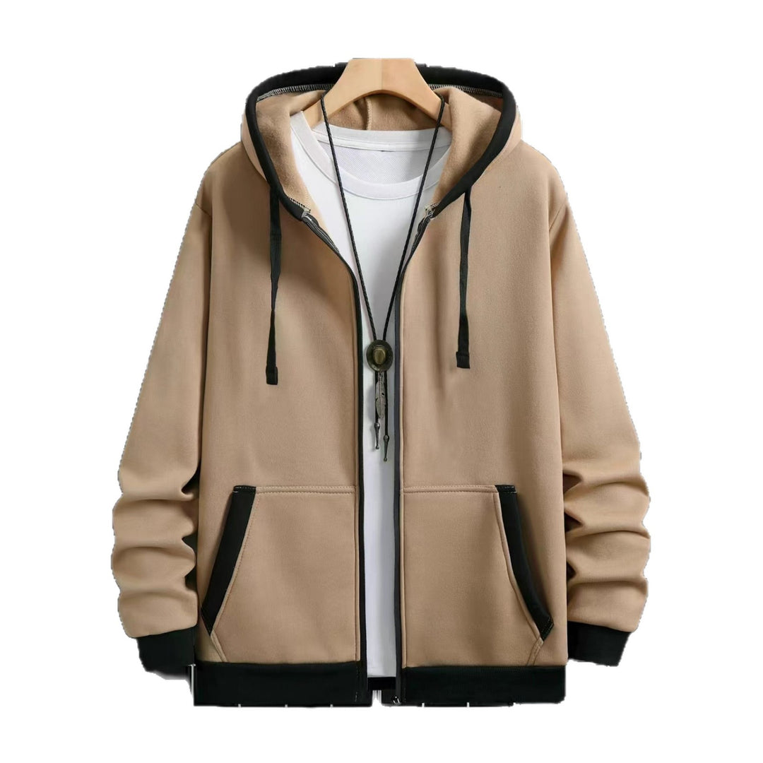 Herren Gemütlicher Kapuzenpullover mit Reißverschluss und praktischen Taschen Echoarchiv