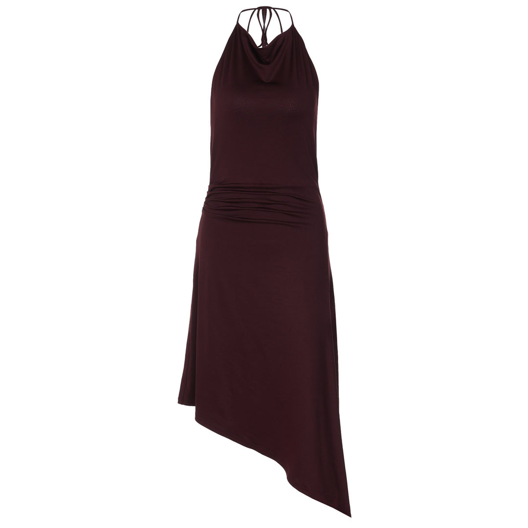 Damen Asymmetrisches Trägerkleid mit elegantem Drapierungsdesign Echo Archiv