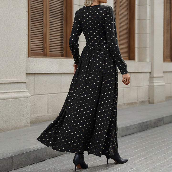 Damen Elegantes Maxikleid mit Spitze und Rüschen Echo Archiv