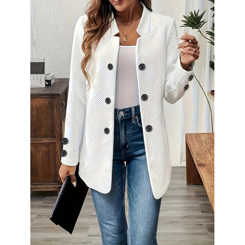 Damen Taillierter Longblazer mit strukturierter Stepp-Optik Echo Archiv