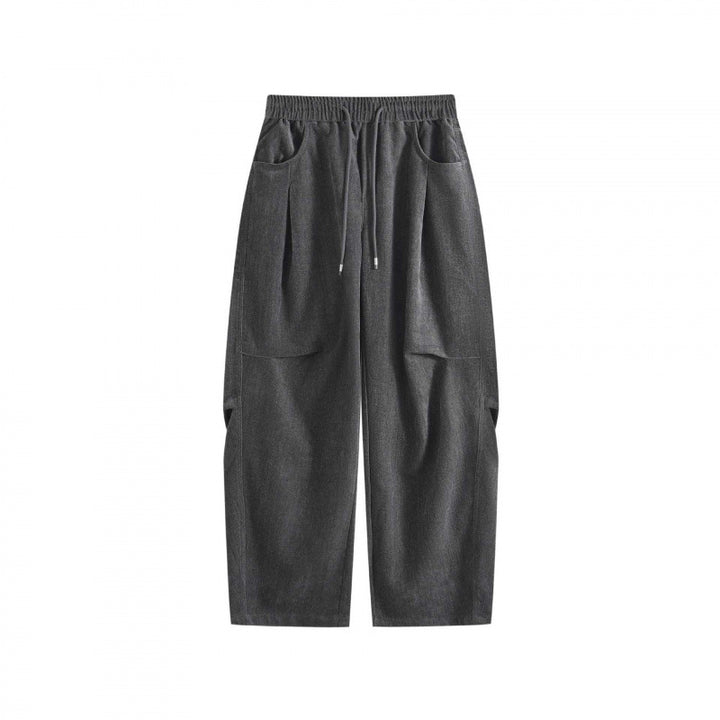 Damen Weite High‑Waist-Hose mit Tunnelzug und großen aufgesetzten Taschen Echo Archiv