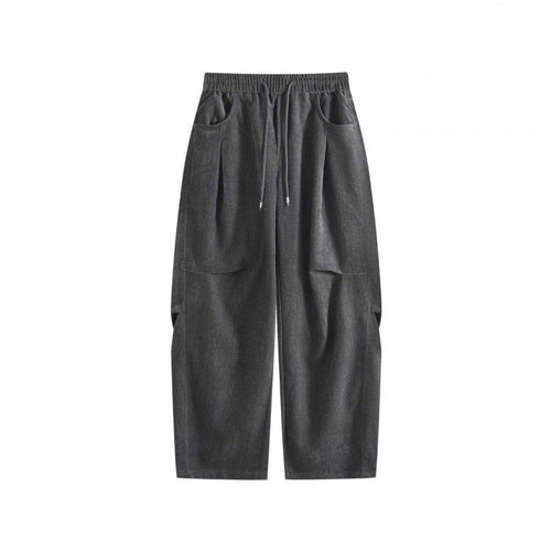 Damen Weite High‑Waist-Hose mit Tunnelzug und großen aufgesetzten Taschen Echo Archiv