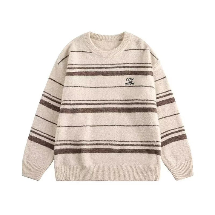 Damen Modischer Streifenpullover Echoarchiv