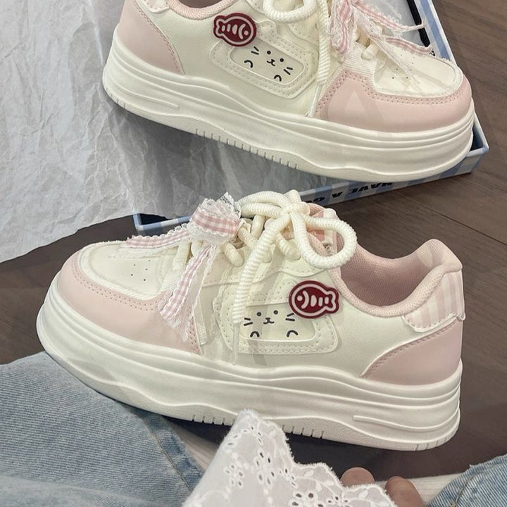 Damen Platform Sneakers mit verspielten Tiermotiven und bequemer Sohle Echo Archiv