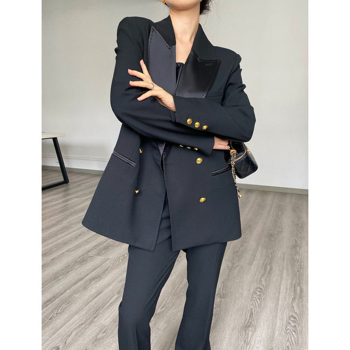 Damen Eleganter Doppeltreiher Blazer Echoarchiv