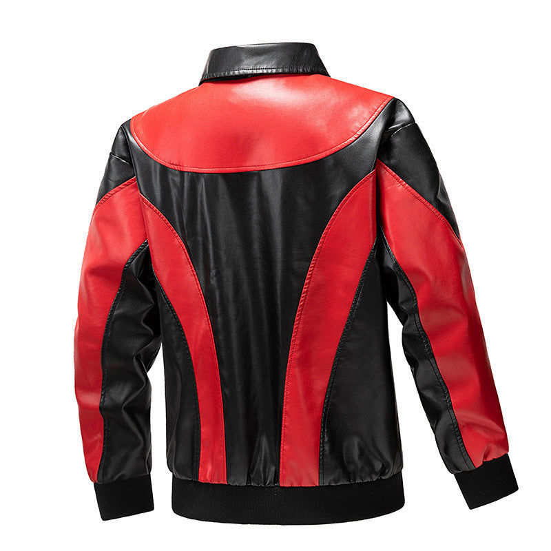 Herren Modische Retro-Lederjacke Echo Archiv