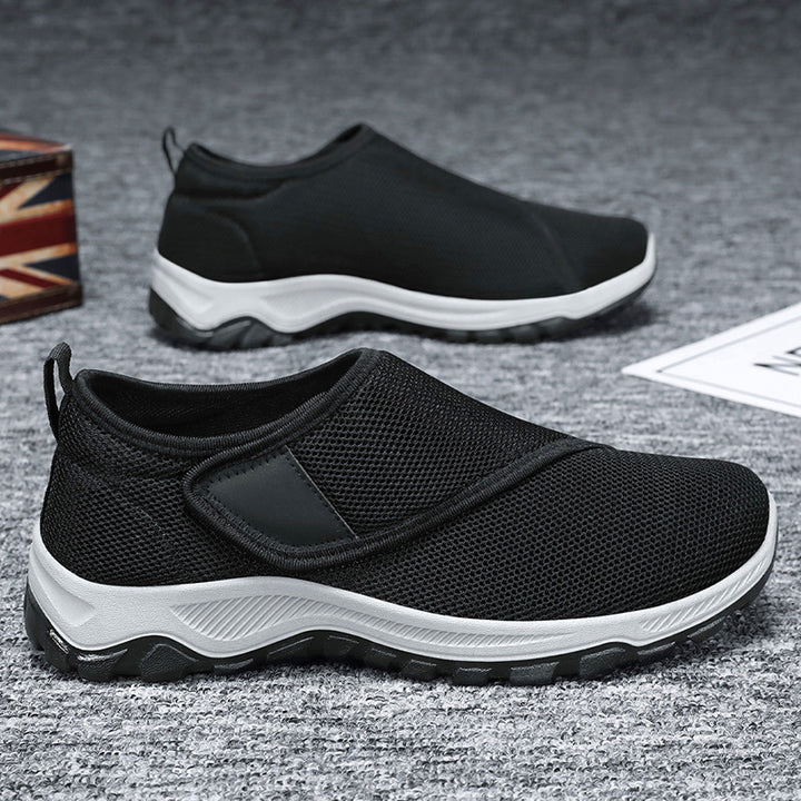 Damen nan atmungsaktive Slip-On Sneaker mit Klettverschluss und gedämpfter EVA-Zwischensohle Echo Archiv