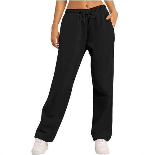 Damen bequeme Sporthose mit elastischem Bund und praktischen Taschen Echoarchiv