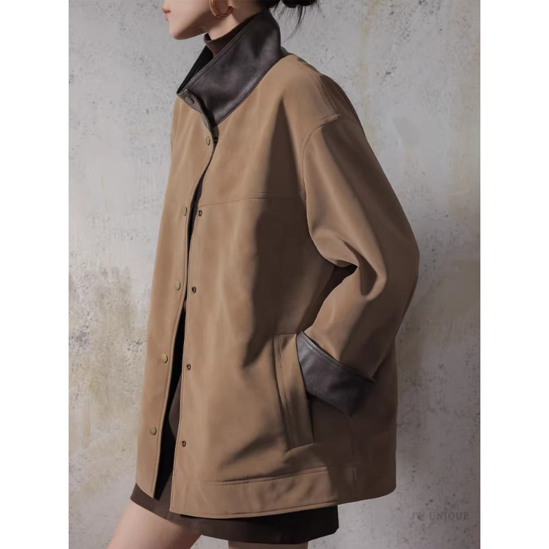 Damen Lederjacke mit modernem Schnitt Echoarchiv