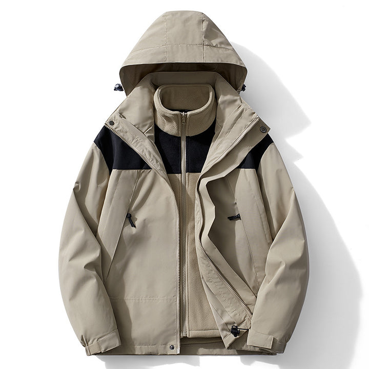 Herren zweilagige Softshell- und Fleece-Outdoorjacke mit abnehmbarem Innenfutter Echo Archiv