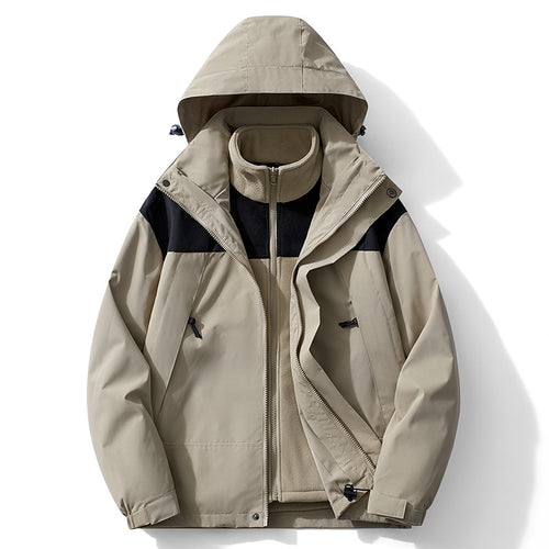 Herren zweilagige Softshell- und Fleece-Outdoorjacke mit abnehmbarem Innenfutter Echo Archiv