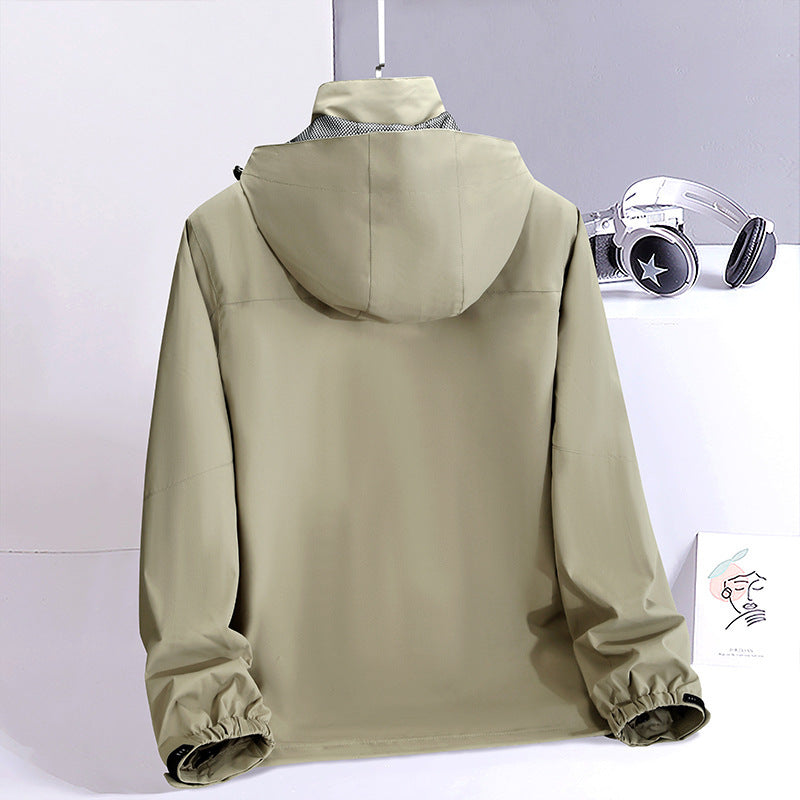 Herren Wasserabweisende Field-Utility-Jacke mit Kapuze und Mehrfach-Taschen Echo Archiv