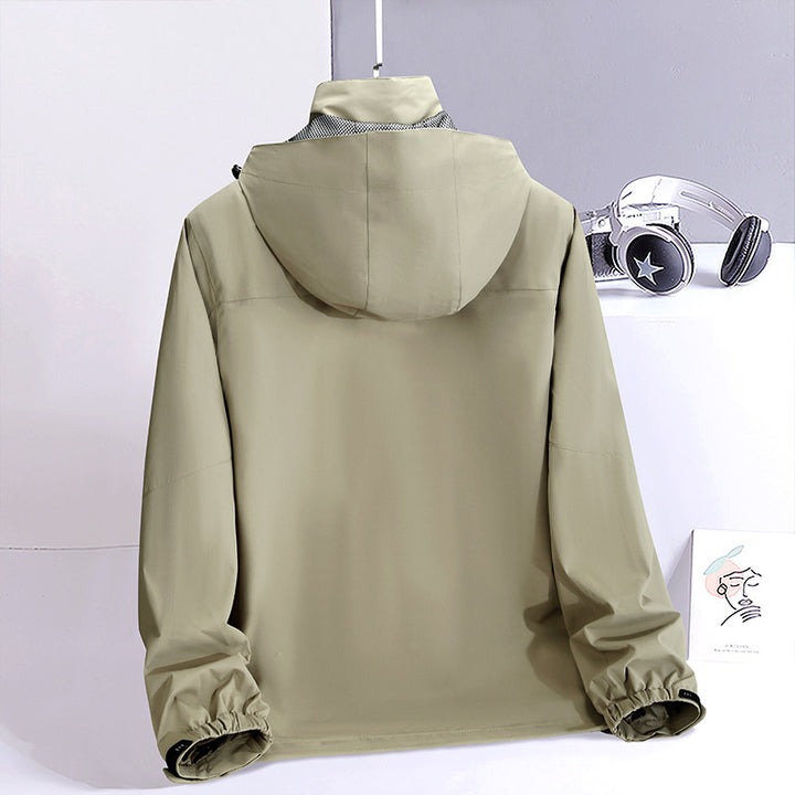 Herren Wasserabweisende Field-Utility-Jacke mit Kapuze und Mehrfach-Taschen Echo Archiv
