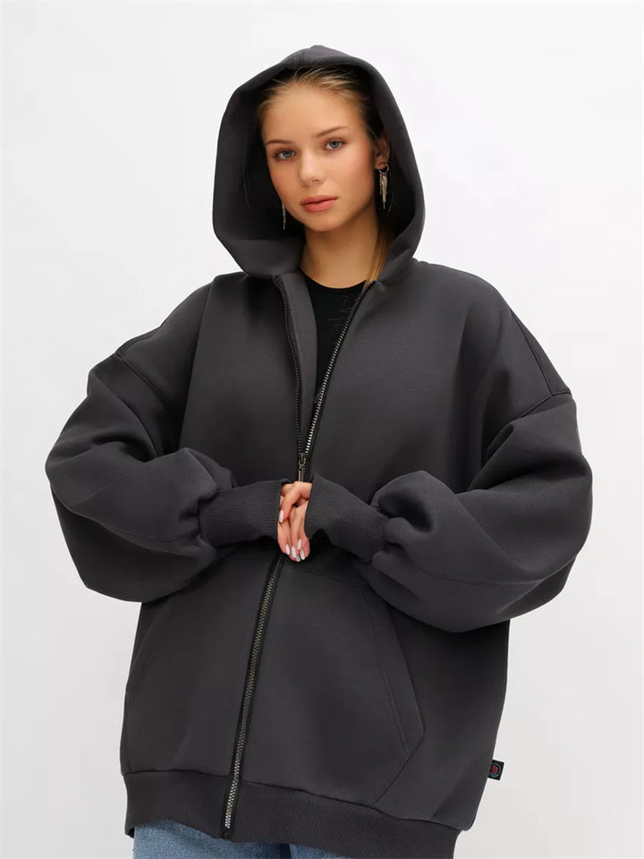 Damen Oversized Kapuzenjacke Echo Archiv