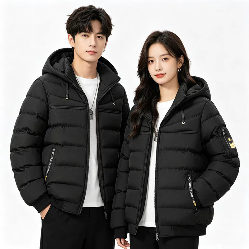 Herren Steppjacke mit Kapuze, winddichter Thermoisolierung und Utility-Taschen Echo Archiv