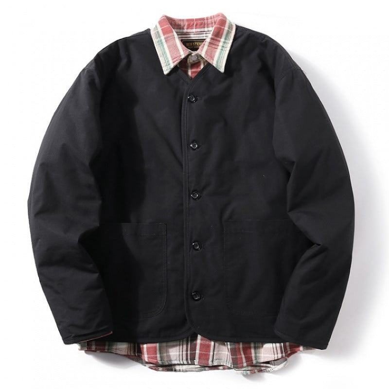 Herren gesteppte Freizeitjacke mit praktischem Kragen und innovativen Innenfutter Echoarchiv