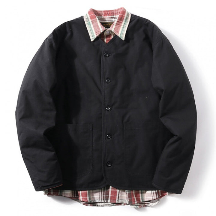 Herren gesteppte Freizeitjacke mit praktischem Kragen und innovativen Innenfutter Echoarchiv
