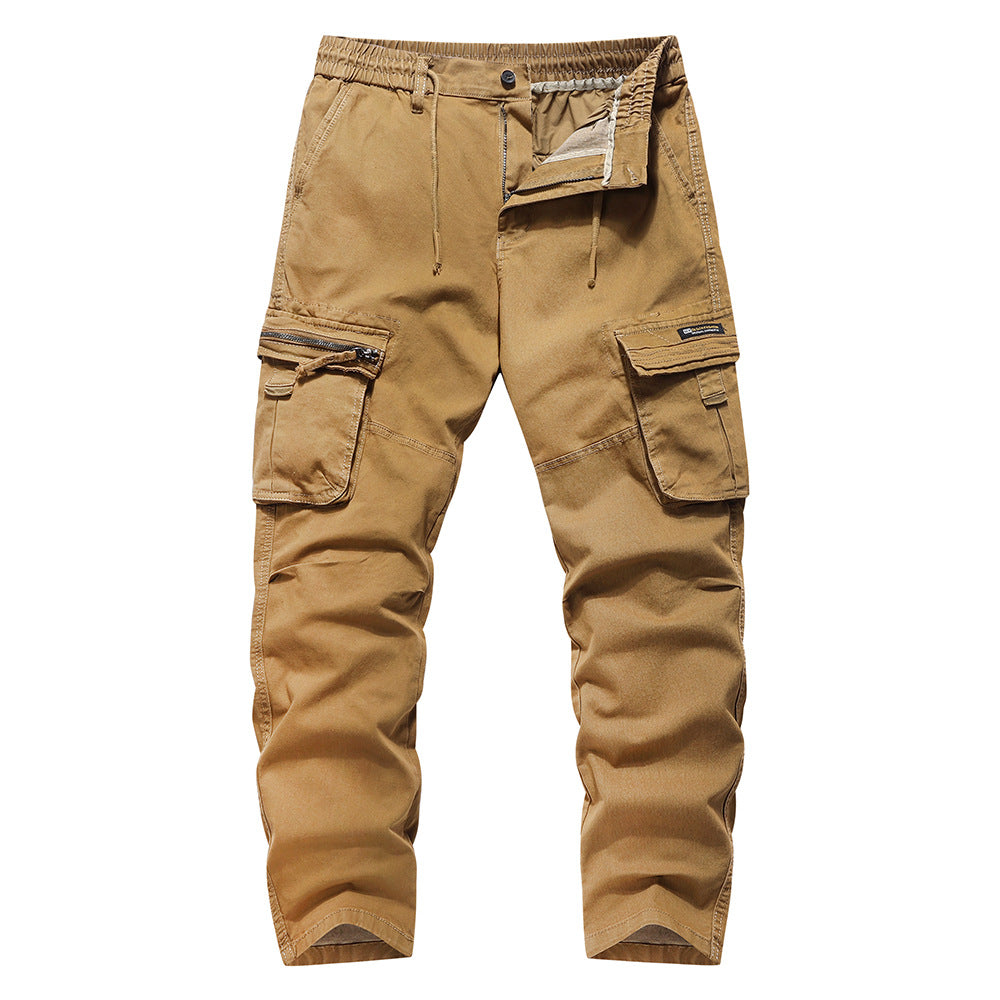 Herren Cargo-Hose mit multifunktionalen Taschen und elastischem Bund Echoarchiv