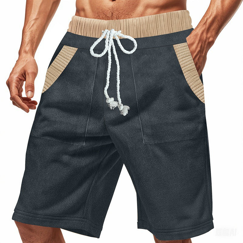 Herren lässige Short mit modernem strukturiertem Design und praktischen Taschen Echoarchiv