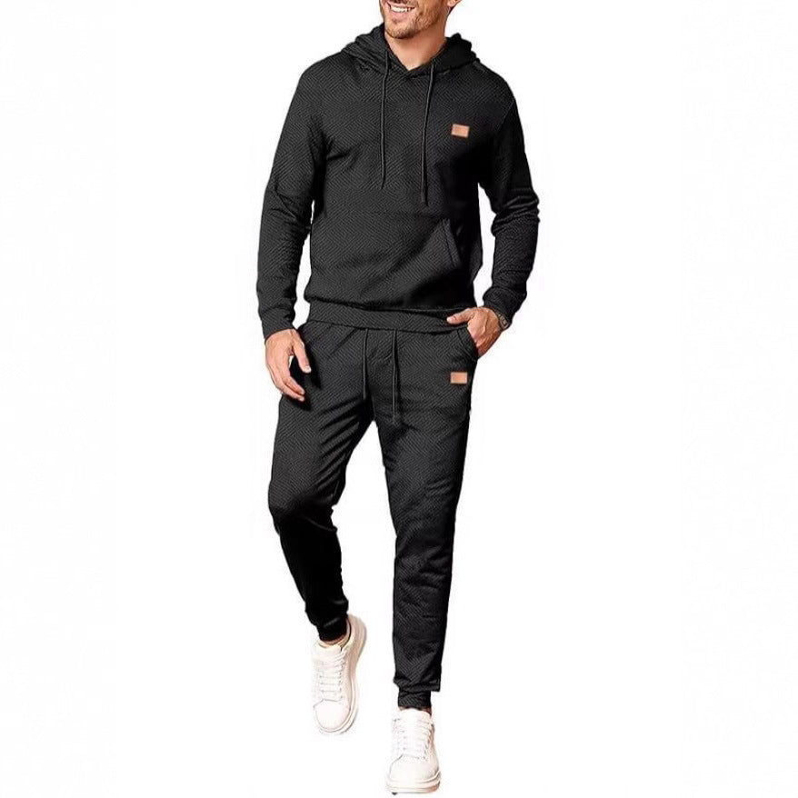 Herren lässiges Hoodie-Set mit stylischen Details Echoarchiv