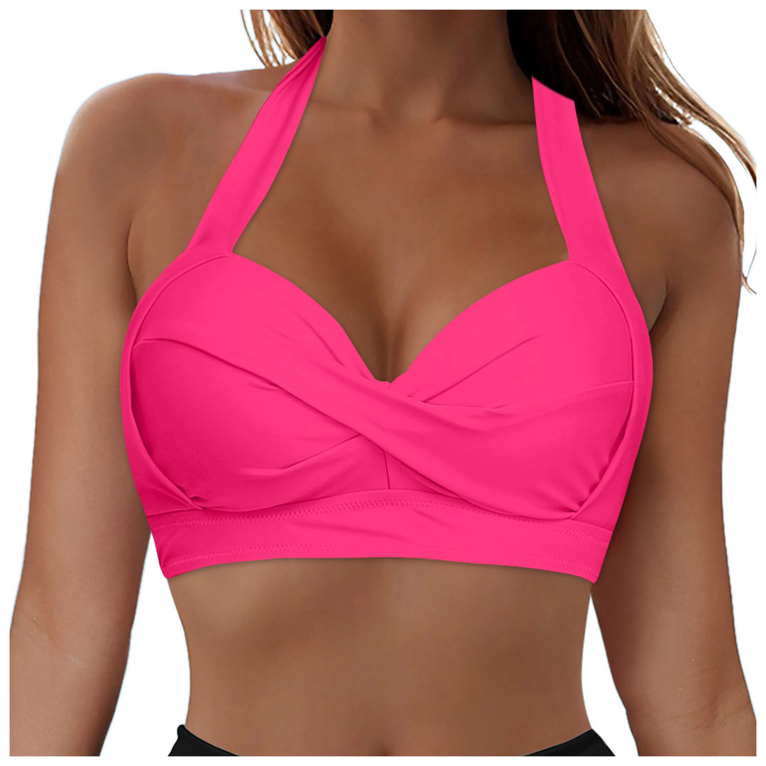 Damen Modisches Bikinioberteil mit Wickeldesign Echo Archiv
