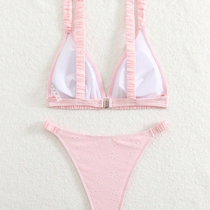 Damen Triangel-Bikini-Set mit verspieltem Rüschendesign Echo Archiv