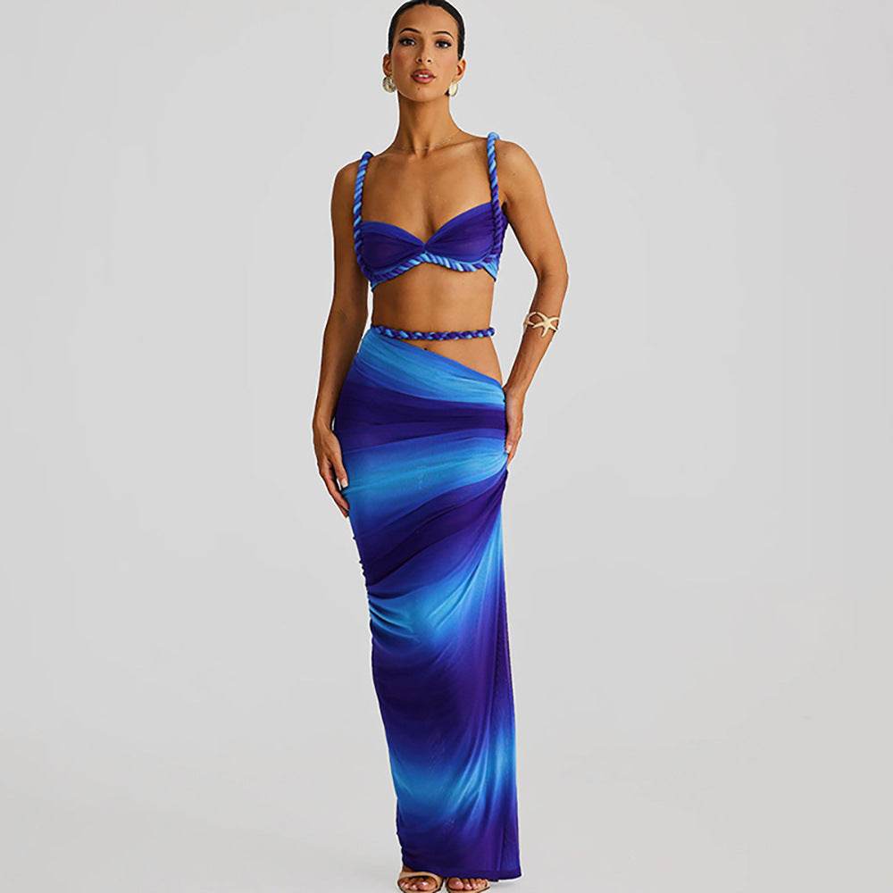 Damen Bikiniset mit elegantem Wickelrock Echo Archiv