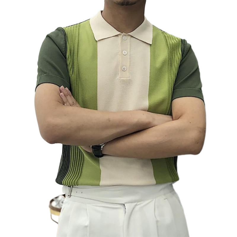 Herren perfektes Polo-Shirt mit strukturiertem Design Echoarchiv