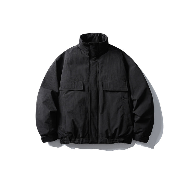 Herren Boxy Thermo‑Fieldjacke mit hohem Stehkragen und aufgesetzten Pattentaschen Echoarchiv