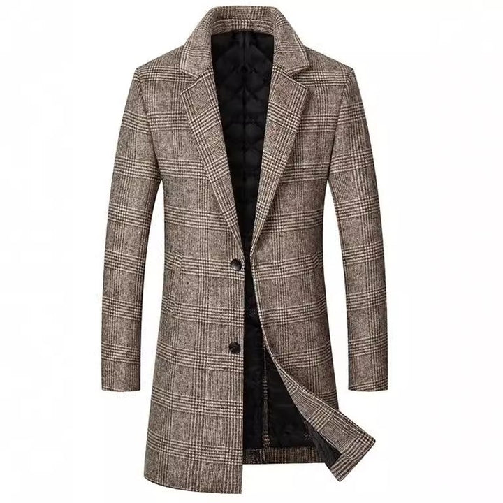 Herren eleganter Karomantel Echoarchiv