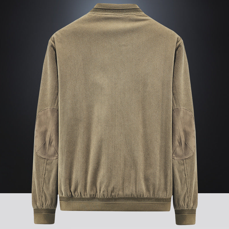 Herren Cordbomberjacke mit gesteppter Thermo-Innenfütterung und Ellbogenpatches Echoarchiv