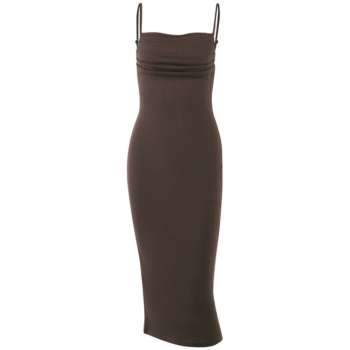 Damen Figurschmeichelndes Midi-Kleid mit dezentem Raffungseffekt Echo Archiv