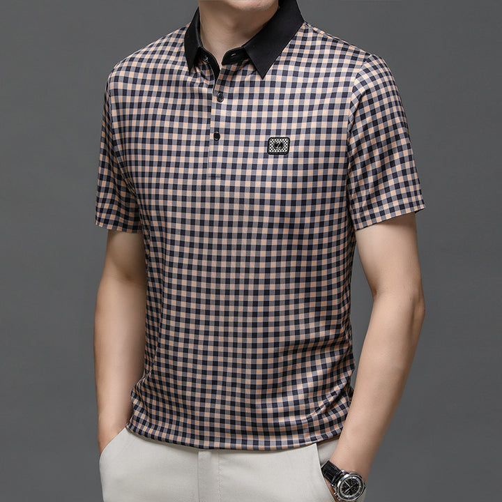 Herren Karomuster Poloshirt Echoarchiv