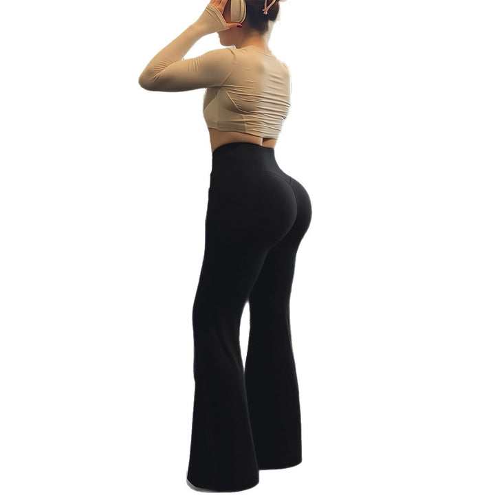 Damen Hoch sitzende Yoga-Hosen mit Ellbogen-Design und Figur formender Passform Echo Archiv