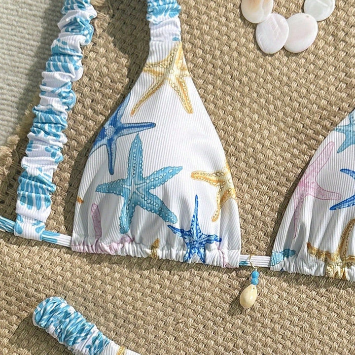 Damen Triangel-Bikini mit maritimem Sternenmotiv Echo Archiv