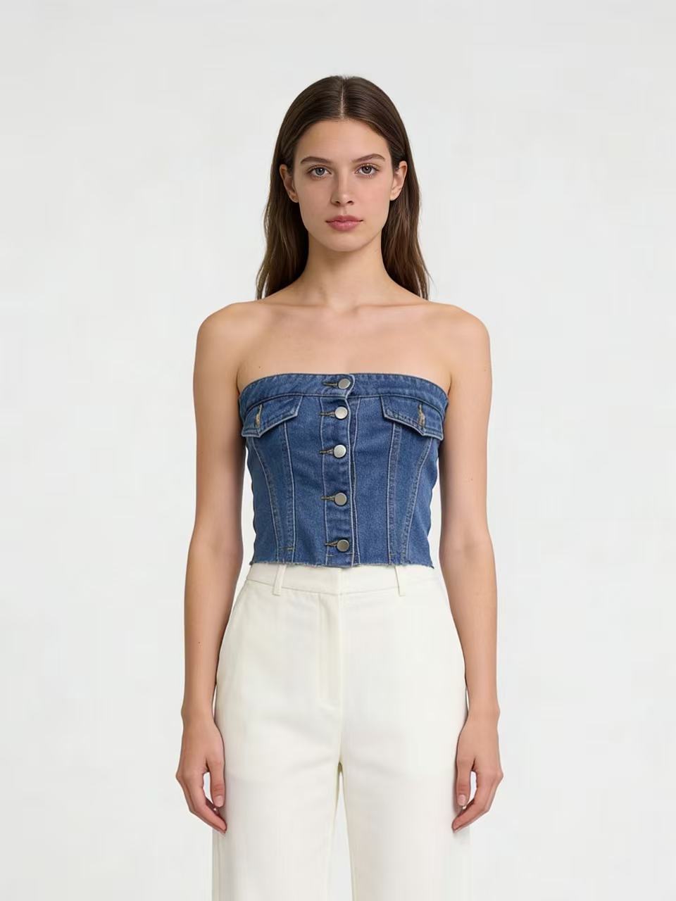 Damen Jeans Bustier Top Echo Archiv