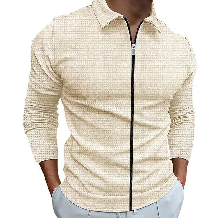 Herren sportliches Langarmshirt mit Reißverschluss Echoarchiv
