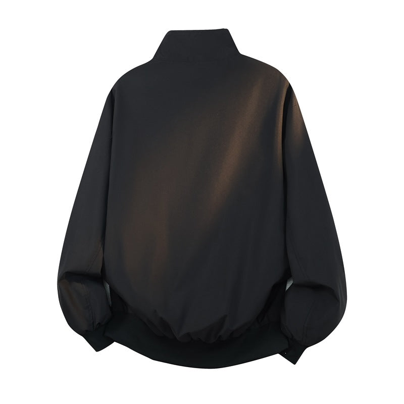Damen Blouson‑Jacke im Oversize‑Schnitt mit Ballonärmeln, Stehkragen & elastischem Bund Echoarchiv
