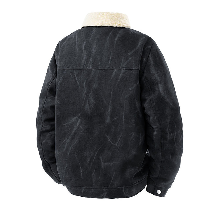 Herren Lässige Jeansjacke mit warmem Futter Echo Archiv