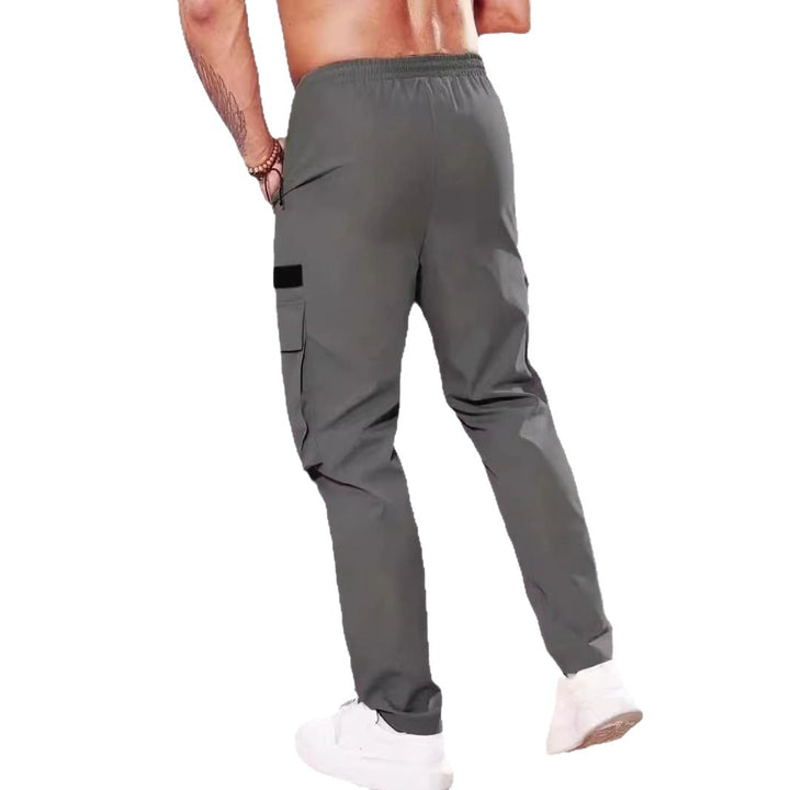Herren Slim‑Tapered Utility‑Cargohose mit elastischem Bund, Kordelzug & Mehrfachklapptaschen Echo Archiv
