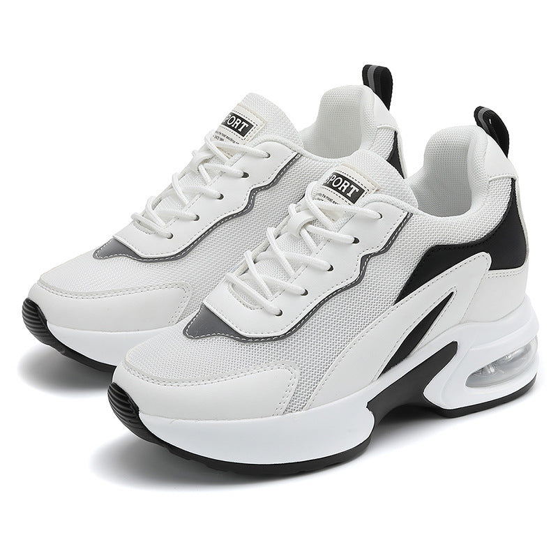 Damen nan luftgepolsterte Plateau-Sneaker mit sichtbarer Fersenluftkapsel und atmungsaktivem Mesh Echo Archiv