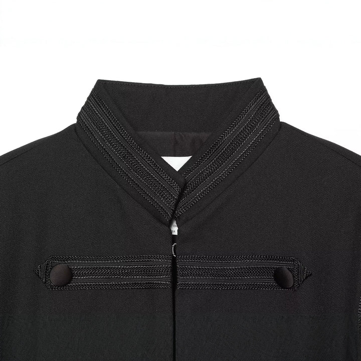 Damen Cropped-Kastenjacke im historischen Militärstil mit Zierriegeln Echo Archiv