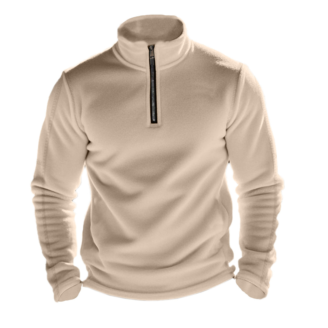 Herren Fleecepullover mit hohem Kragen und Reißverschluss Echoarchiv