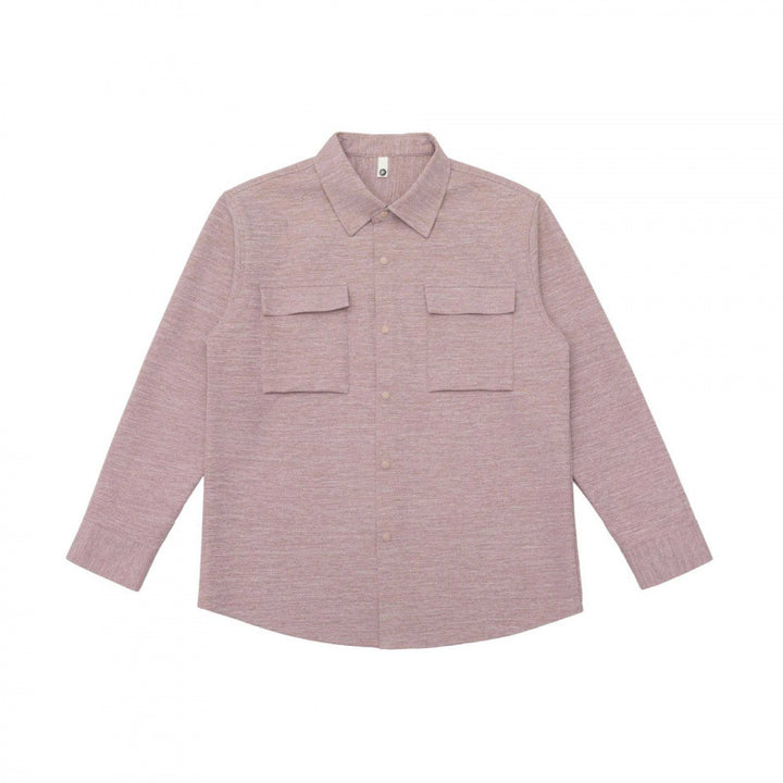 Unisex Overshirt aus strukturierter Strickmischung mit aufgesetzten Klappentaschen Echo Archiv