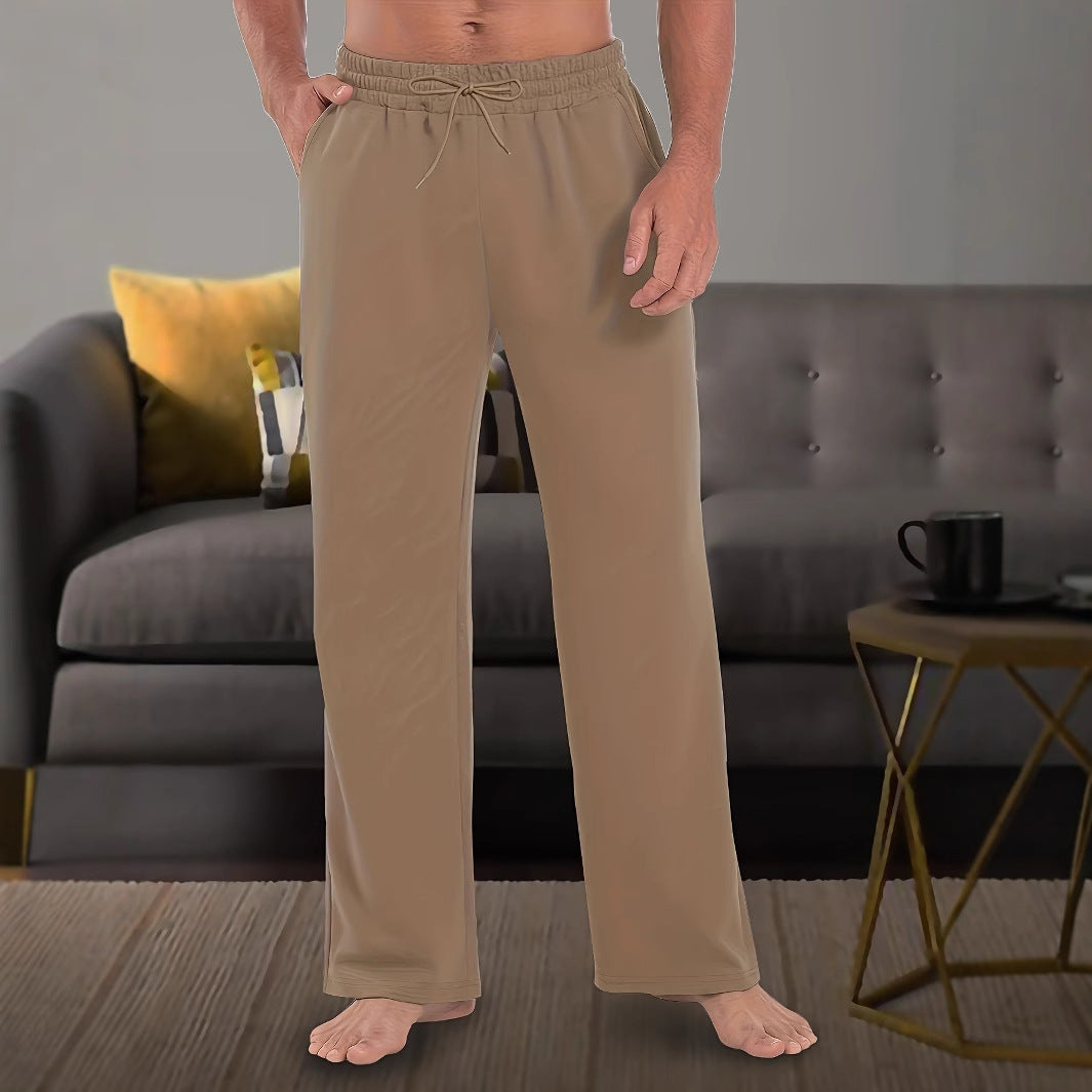 Herren Elastische Relax-Hose mit Kordelzug und weitem Bein Echoarchiv
