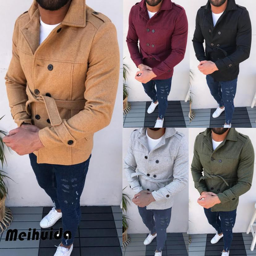 Herren modische und funktionale Trenchcoat-Jacke Echoarchiv