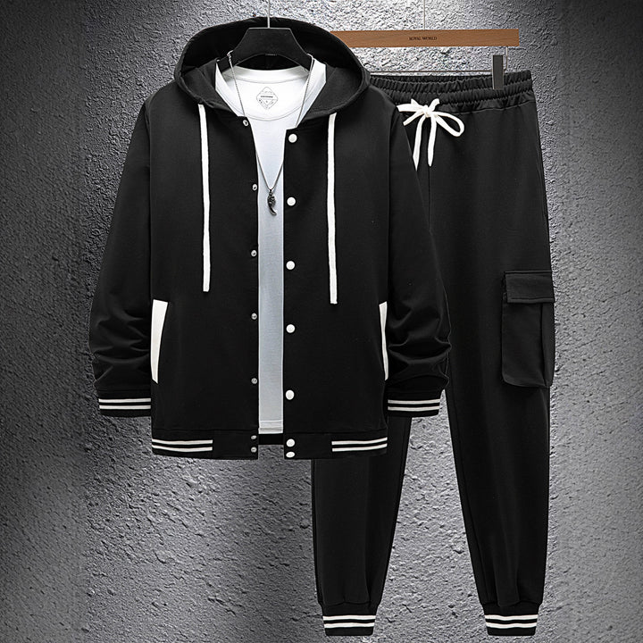 Herren sportlicher Hoodie und Jogginghose Set mit praktischen Tasche und optimaler Passform Echoarchiv