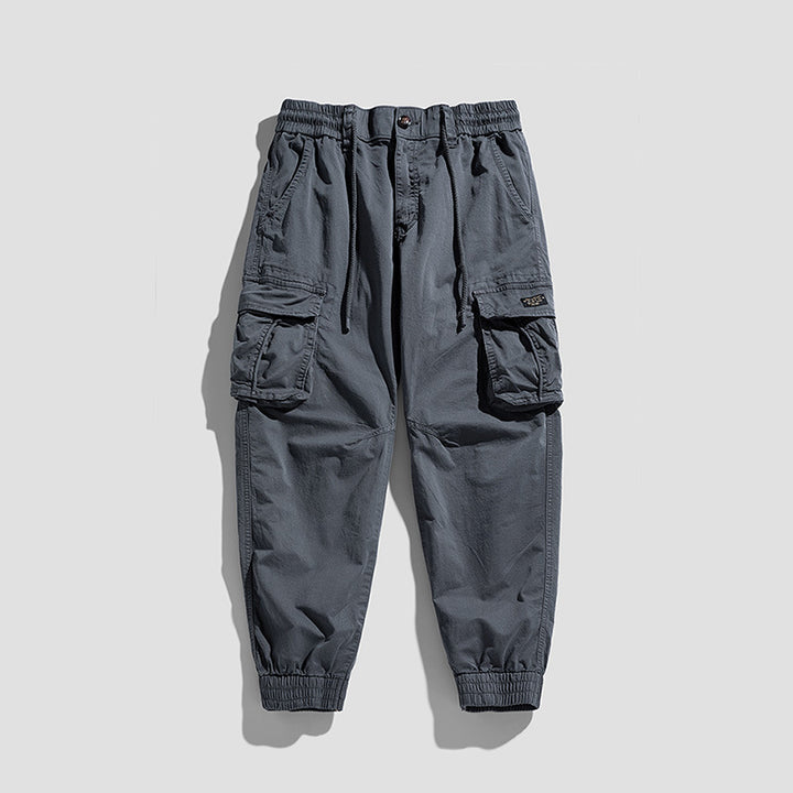 Herren Cargo-Joggerhose im Utility-Look mit elastischem Bund, Multifach‑Taschen und gerippten Knöcheln Echo Archiv