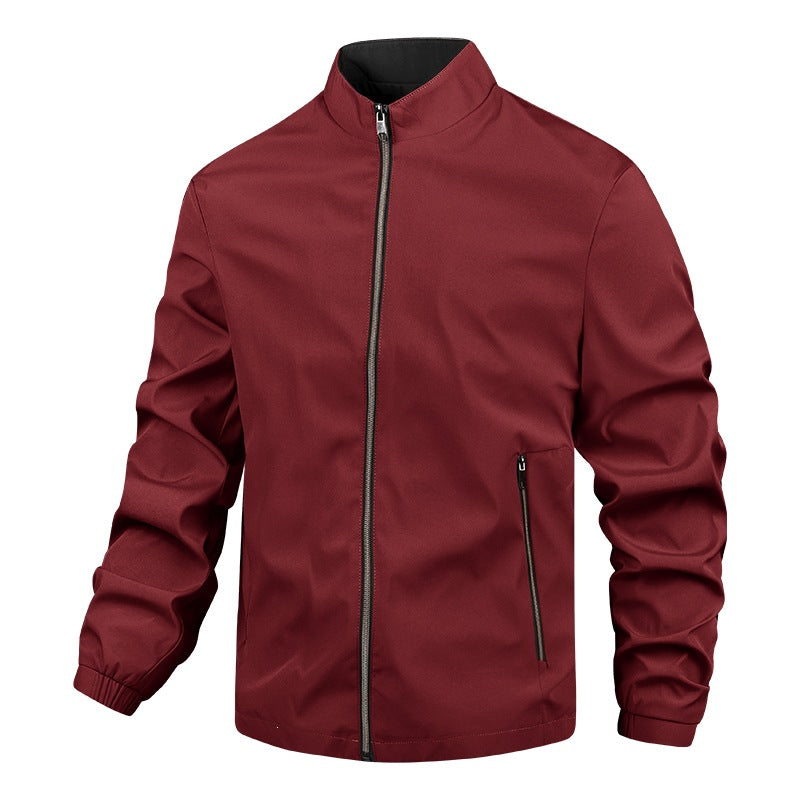 Herren Leichte Übergangsjacke mit hochgeschlossenem Kragen 1787738638 – Taviero