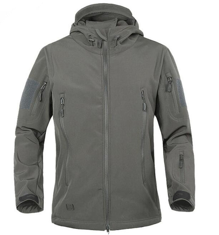 Herren multifunktionale Outdoor-Jacke mit isolierendem Fleece-Futter und praktischen Reißverschlusstaschen Echoarchiv
